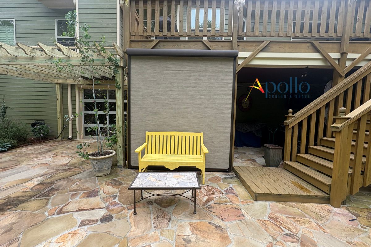 Apollo Motorized Shade Outside View.